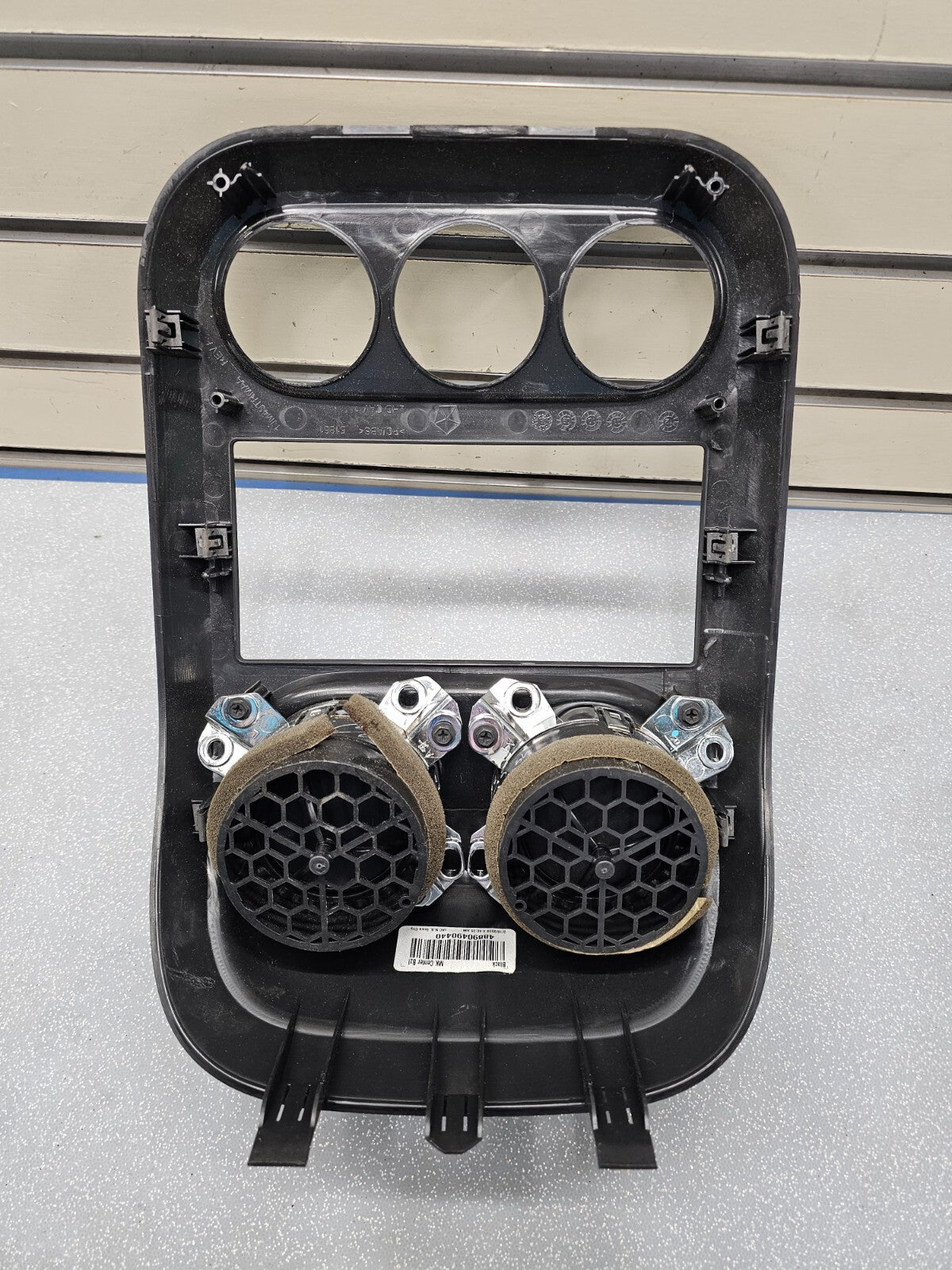 🔥10-16 Jeep Compass Patriot Center Radio Climate Dash Trim Bezel Vents BLACK