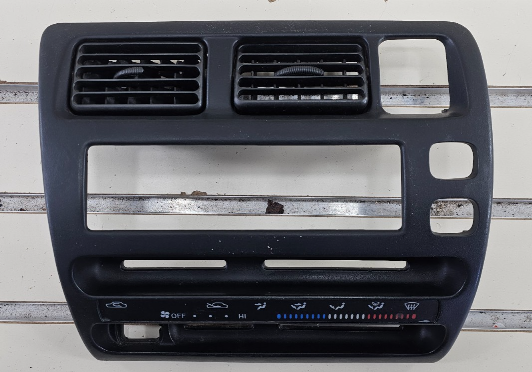 🔥93-97 Corolla Dash FM Radio Stereo Display AC Climate Control Bezel Trim Black