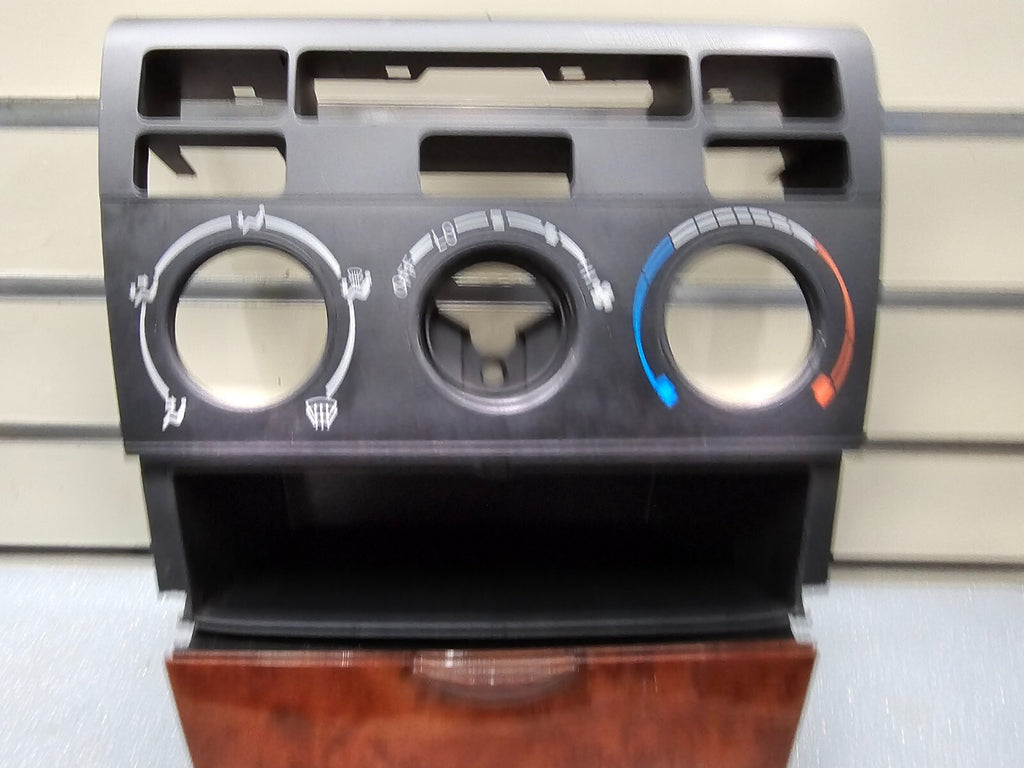 🔥03-08 TOYOTA COROLLA CENTER DASH CLIMATE TEMPERATURE CONTROL PANEL BLACK/WOOD