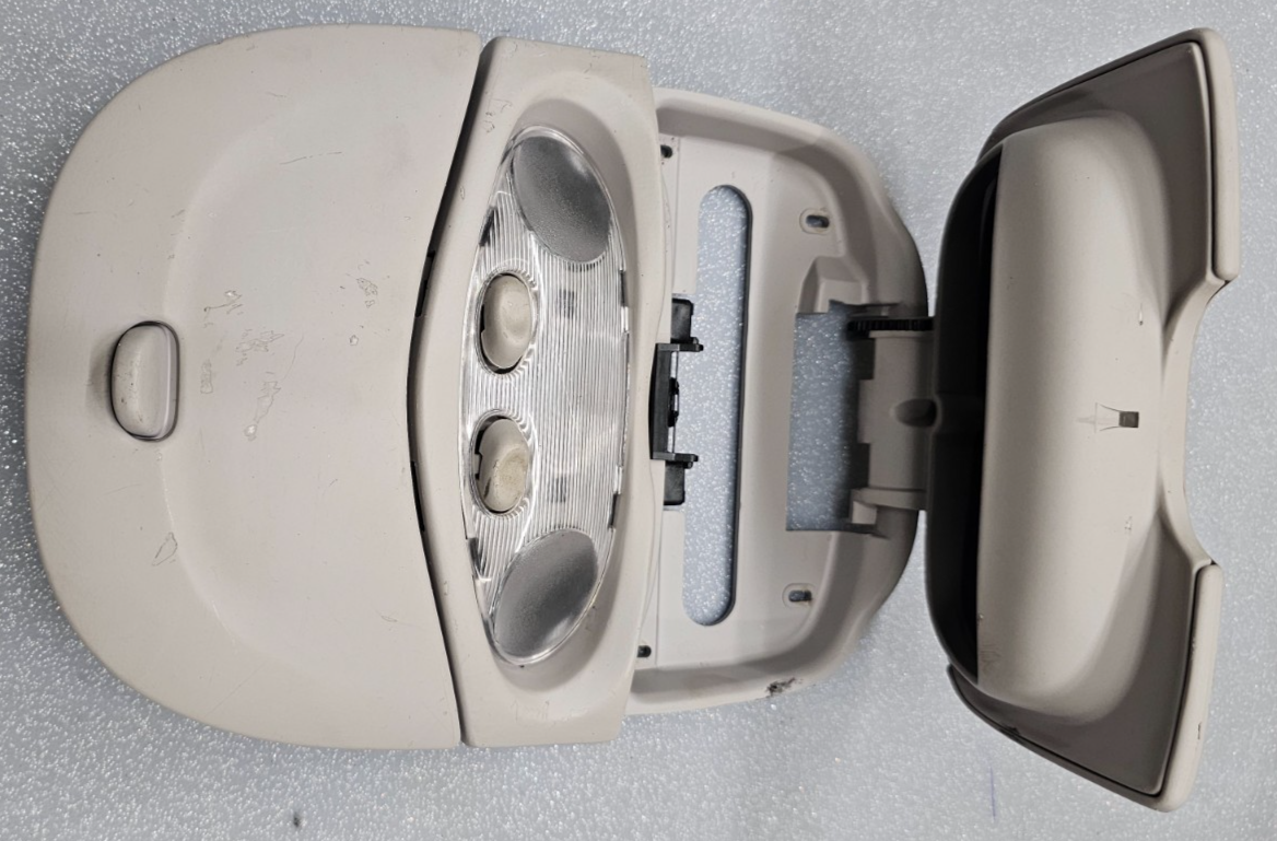 🔥98-02 CONTINENTAL OVERHEAD CONSOLE DOME MAP LIGHT LAMP STORAGE ASSEMBLY TAN