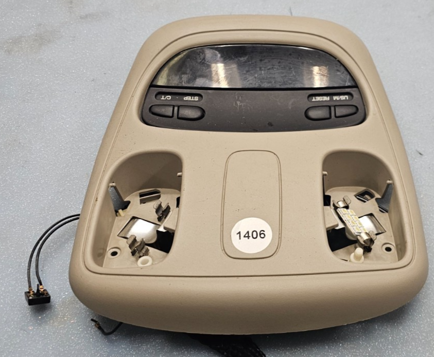 🔥02-05 Dodge RAM Overhead Console DOME Light Roof Storage Compartment TAN 05