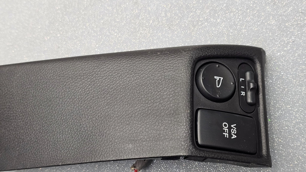 10-12 Acura RDX Front Left Driver Master View Mirror Control Switch Bezel Black