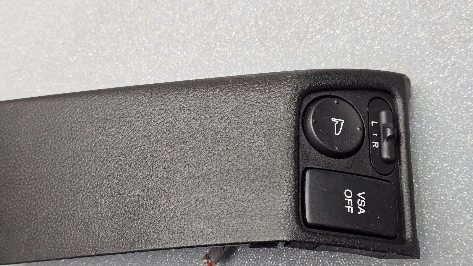 10-12 Acura RDX Front Left Driver Master View Mirror Control Switch Bezel Black