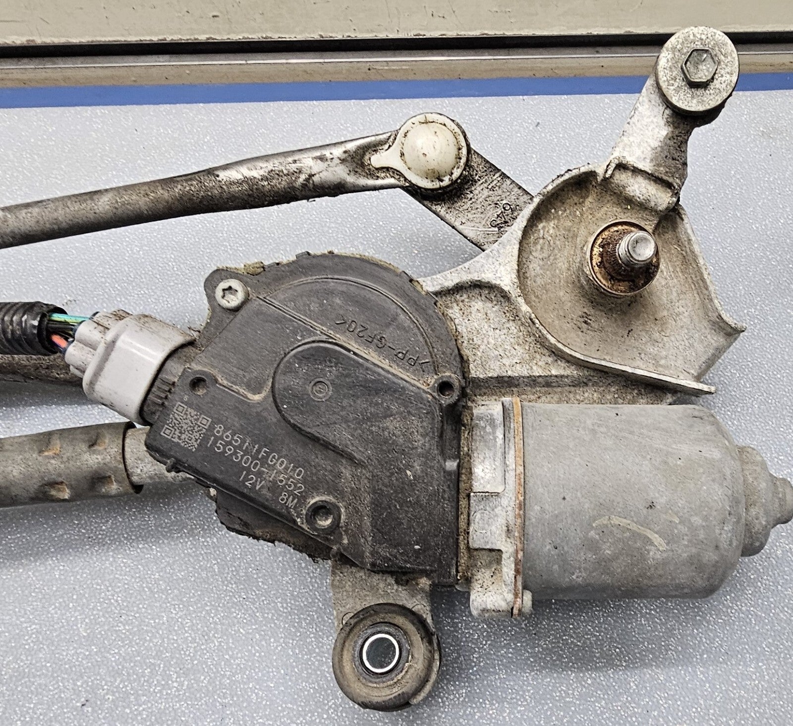🔥08-14 Subaru Impreza WRX STI Windshield Wiper Motor Linkage Track Assembly OEM