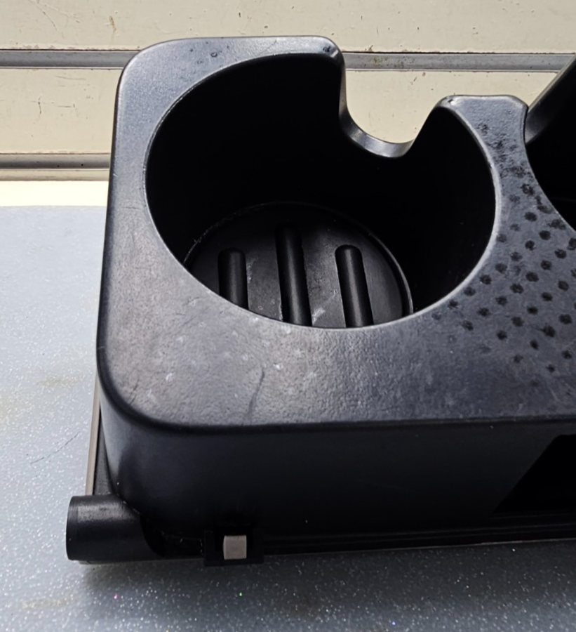 🔥04-08 FORD F-150 F150 CENTER CONSOLE REAR DUAL CUP DRINK HOLDER BLACK/TAN