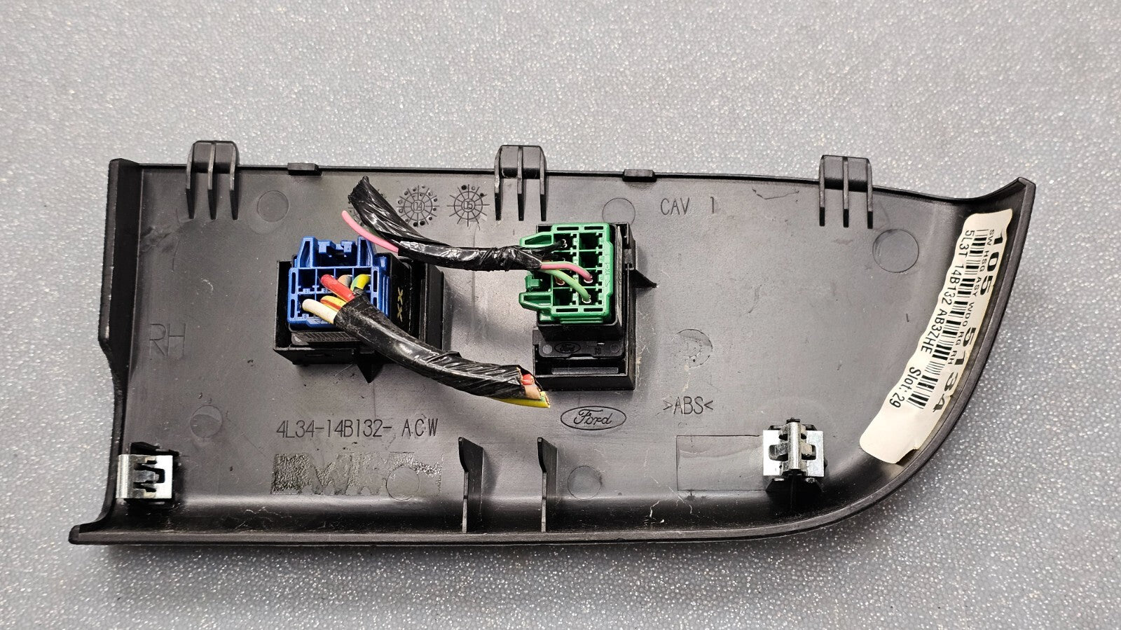 🔥04-08 Ford F150 Right Passenger Power Window 2 Door Switch Control Black WS24