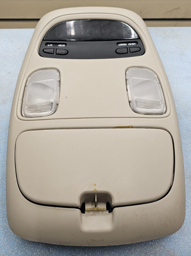 🔥02-05 RAM Overhead Console DOME Light Lamp Roof Storage Compartment TAN 05
