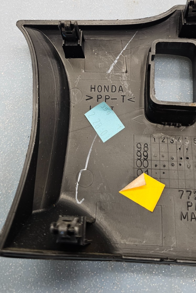 🔥99-04 HONDA ODYSSEY POWER MIRROR SLIDING DOOR SWITCH DASH PANEL BEZEL BLACK