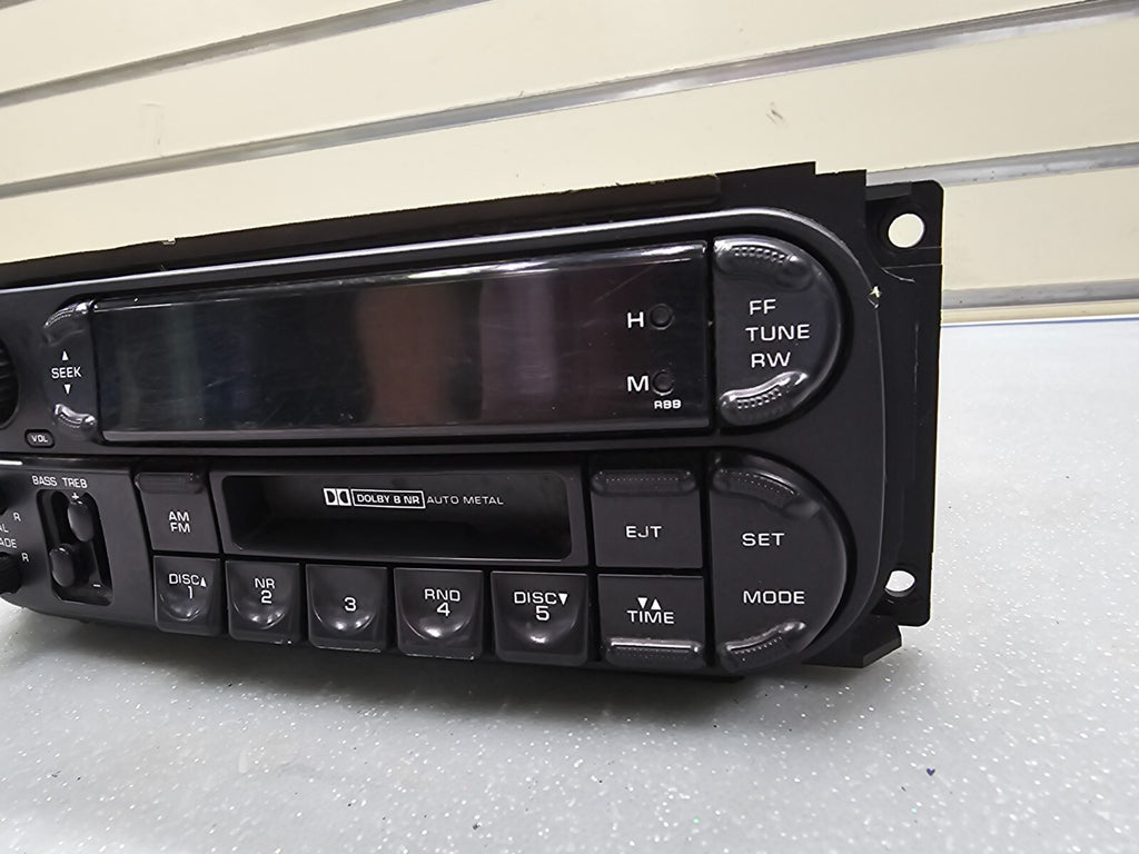 🔥02-07 Dodge Caravan Jeep Chrysler Raz Radio CD Player & Cassette Tape AM FM