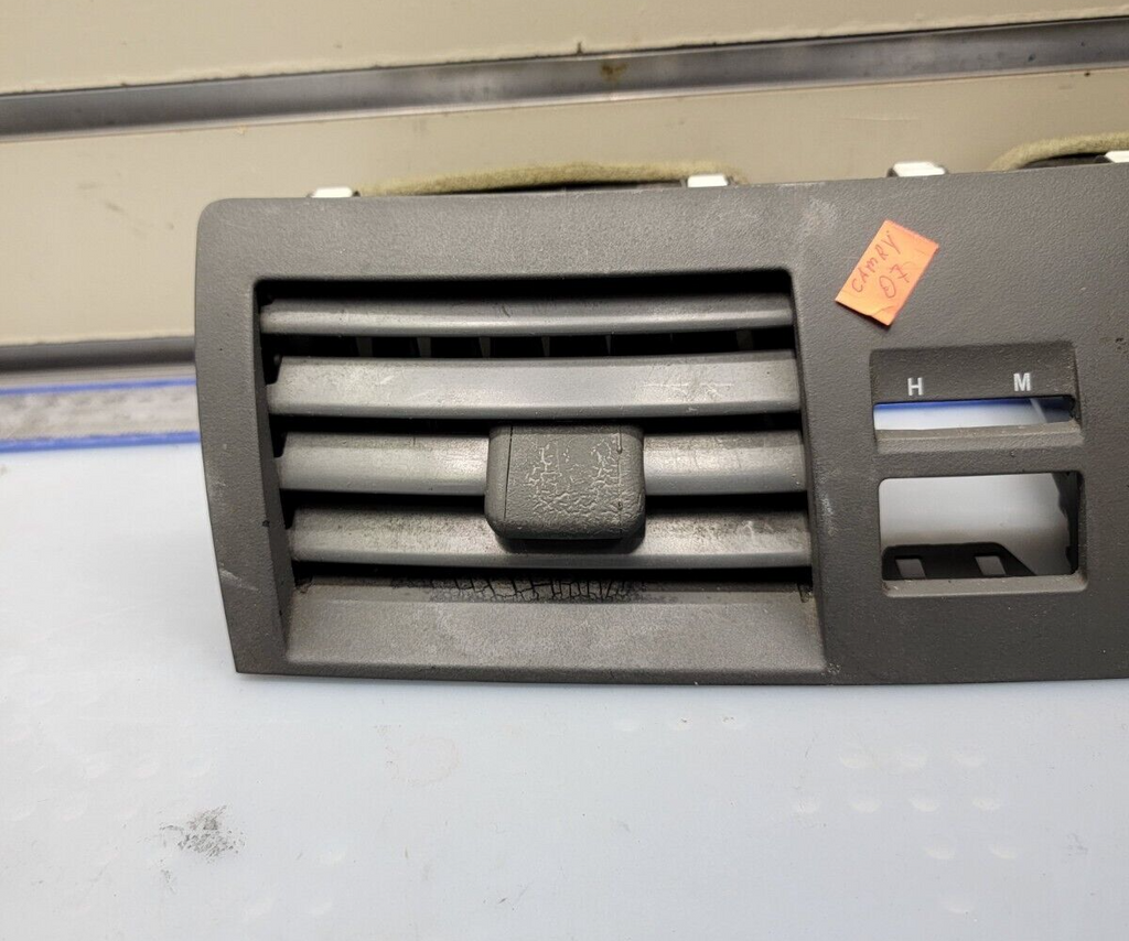 🔥2007-2011 Toyota Camry Dash Center Air Vents Trim Insert Heater BLACK OEM