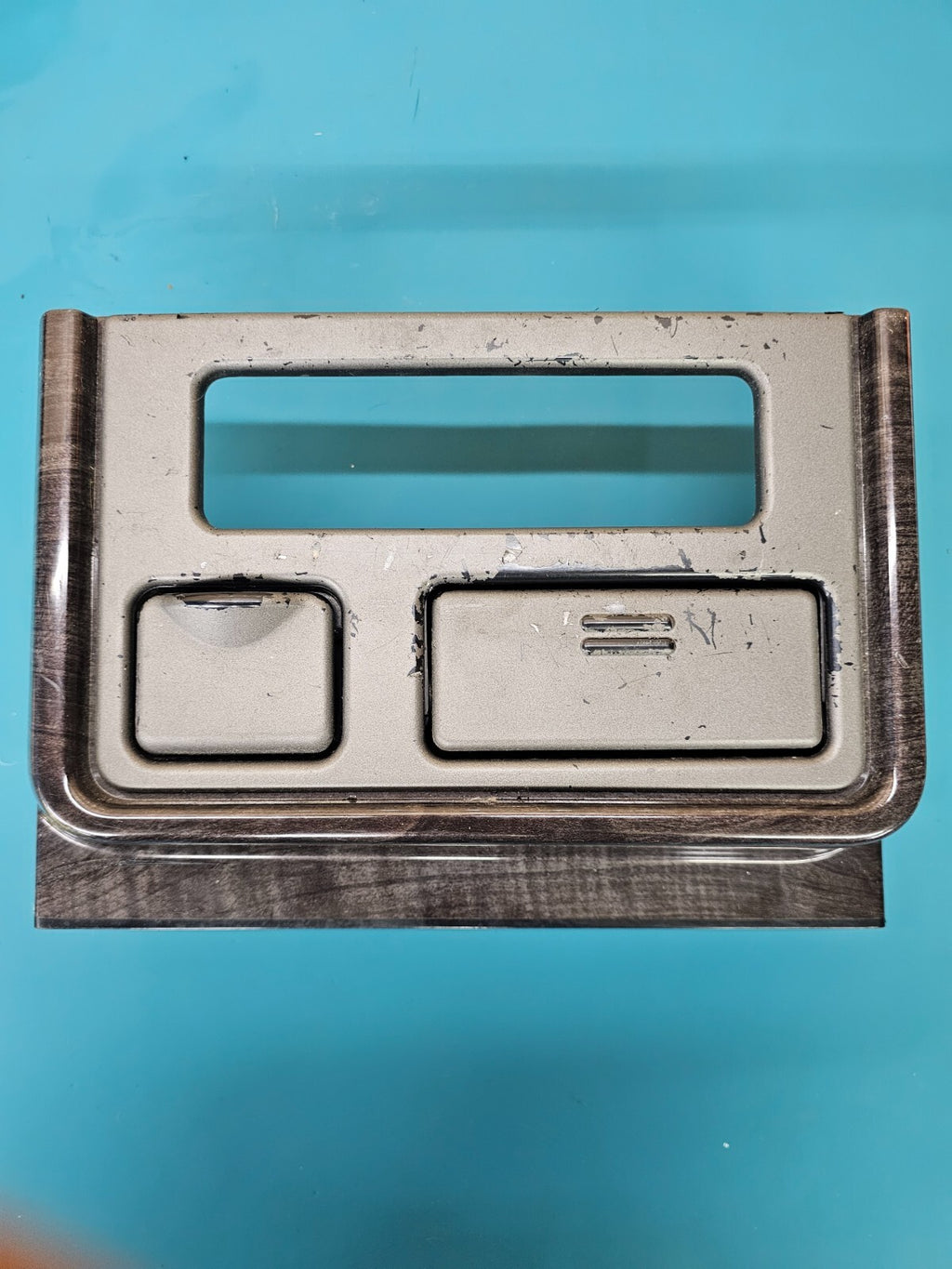 🔥03-06 chevy Silverado Sierra Center Console Upper Trim Panel Bezel GRAY/WOOD