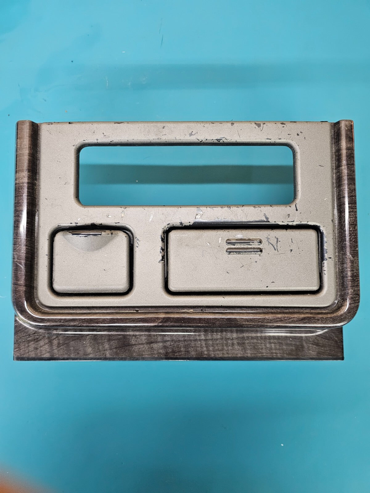🔥03-06 chevy Silverado Sierra Center Console Upper Trim Panel Bezel GRAY/WOOD