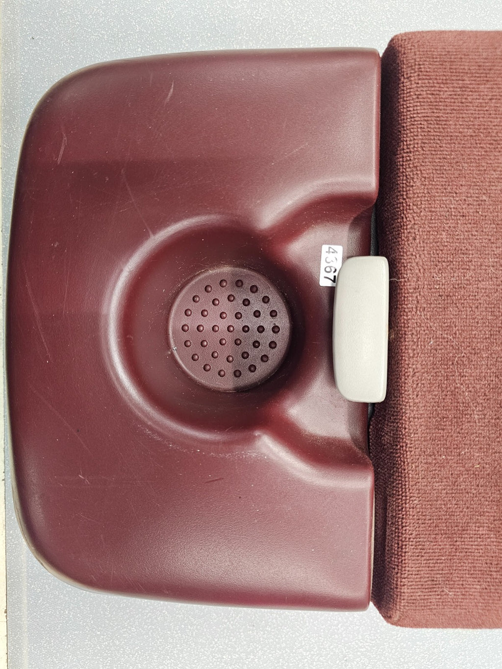 97-03Ford F150 Center Console JUMP SEAT Armrest Cloth/Leather cup holder Red JS6