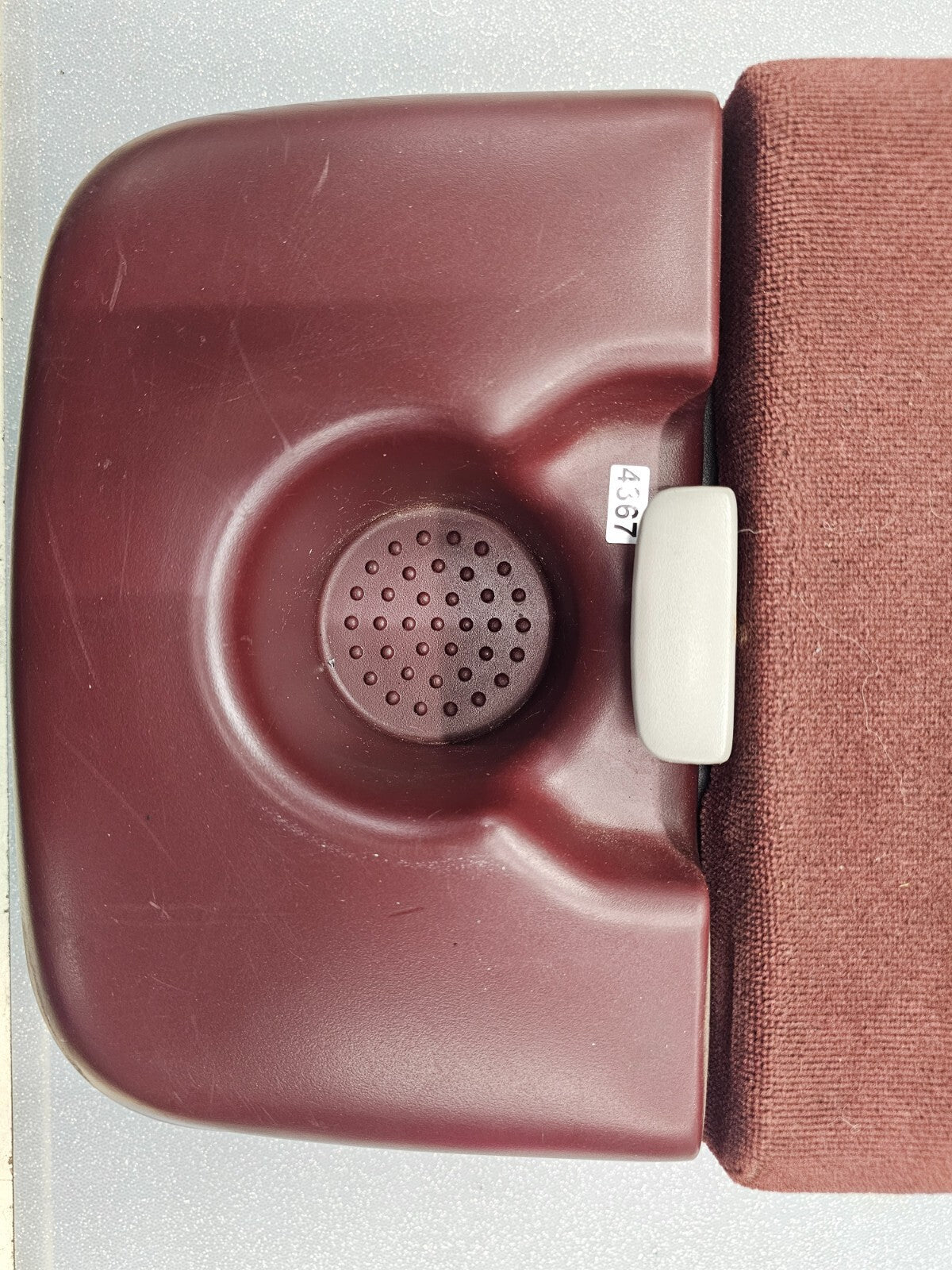 97-03Ford F150 Center Console JUMP SEAT Armrest Cloth/Leather cup holder Red JS6
