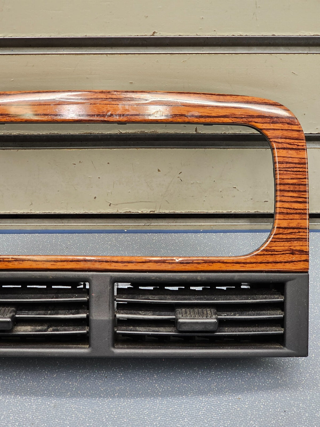 🔥99-04 Jeep Grand Cherokee Center Dash RADIO Bezel A/C Air Vent Trim Panel Wood