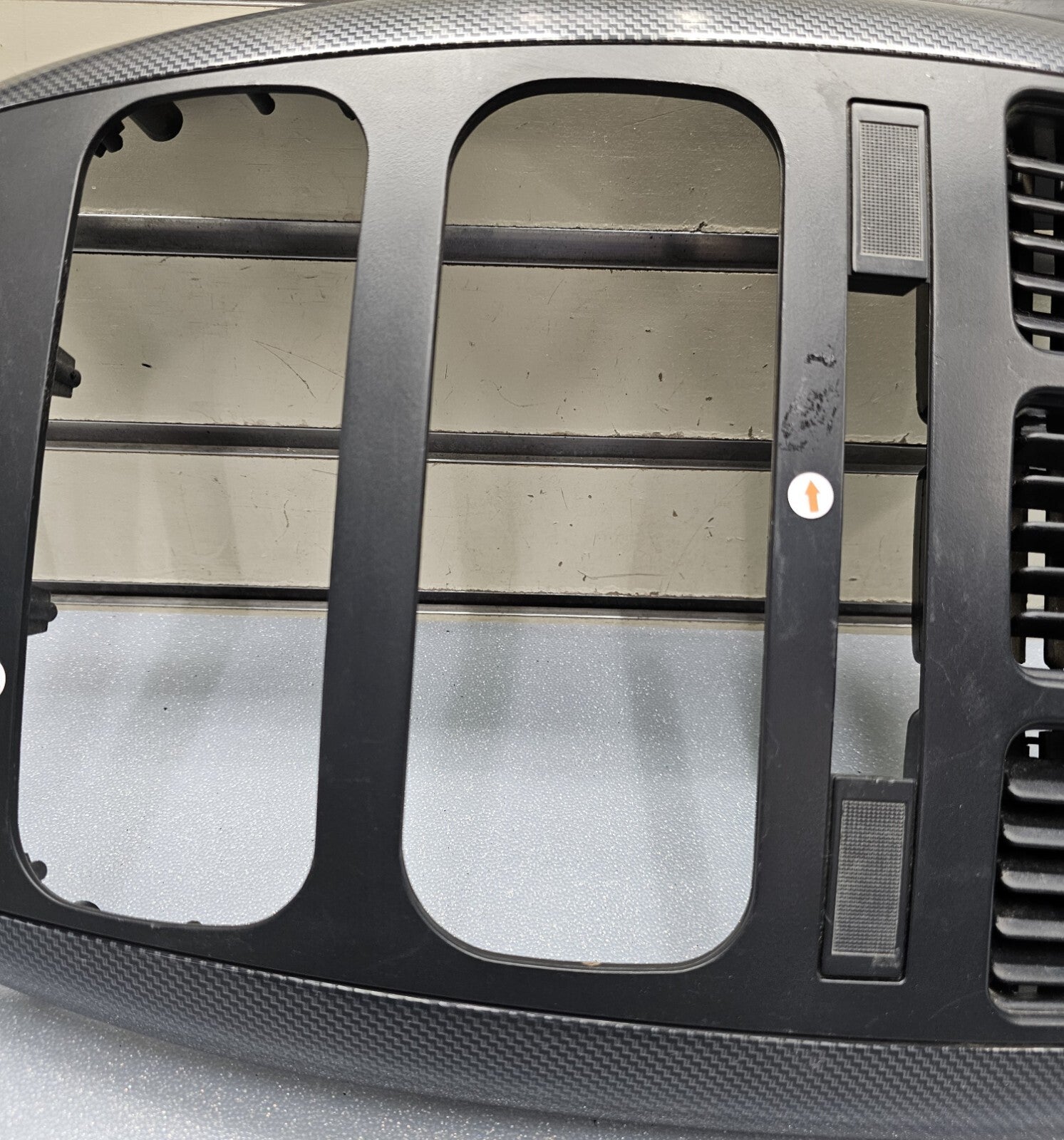 🔥01-07 Caravan Town & Country dash radio climate TRIM bezel Carbon Fiber Black