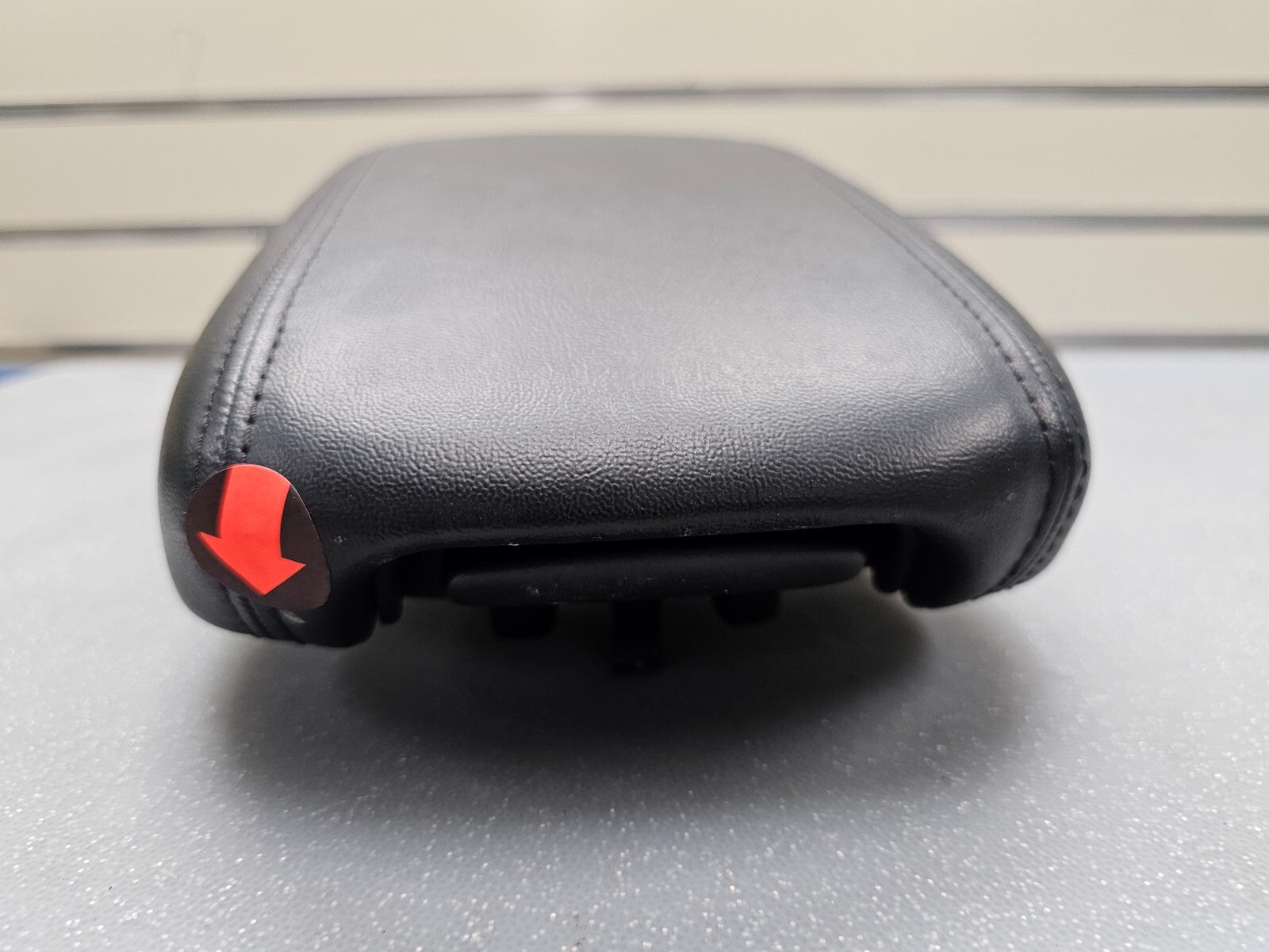 🔥13-16 DODGE DART CENTER CONSOLE ARM REST LID LEATHER BLACK TOP PAD COVER BLACK