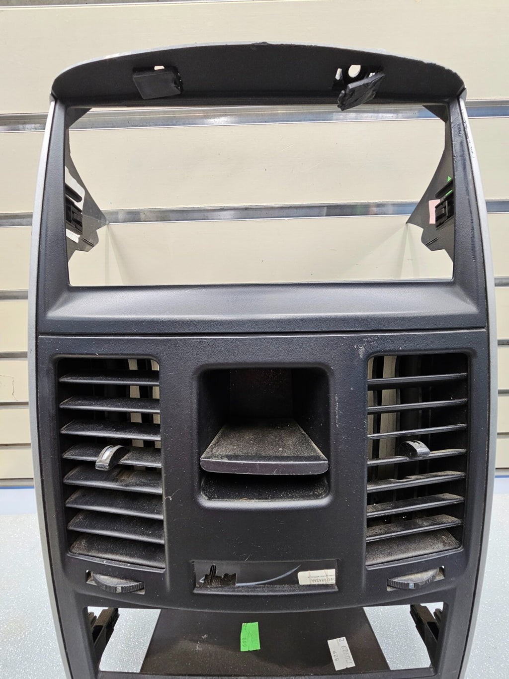 🔥08-10 DODGE CARAVAN A/C HEATER TEMPERATURE CLIMATE CONTROL RADIO BEZEL  BLACK