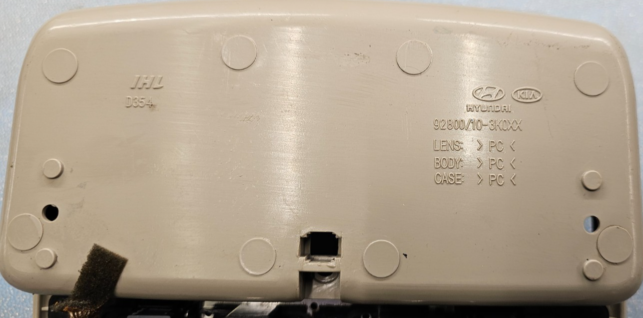 🔥06-10 Hyundai Sonata Overhead Console Dome Map Light Lamp Storage Assembly TAN