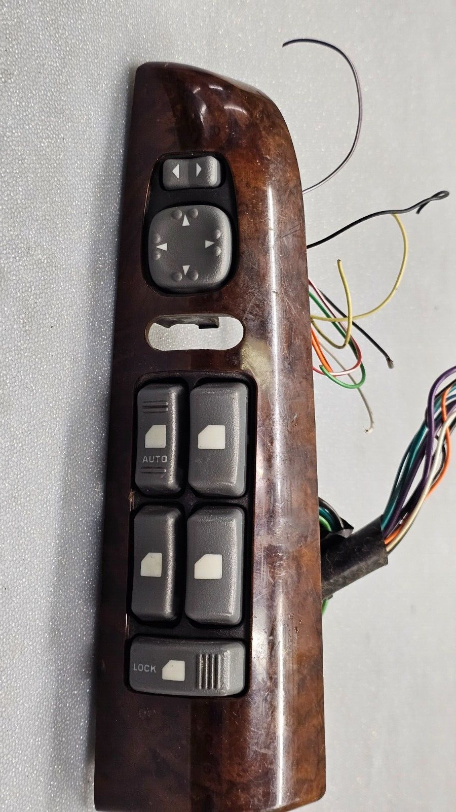 🔥98-05 Blazer S10 Jimmy Left Driver Master Window Switch Assembly Wood OEM WS46