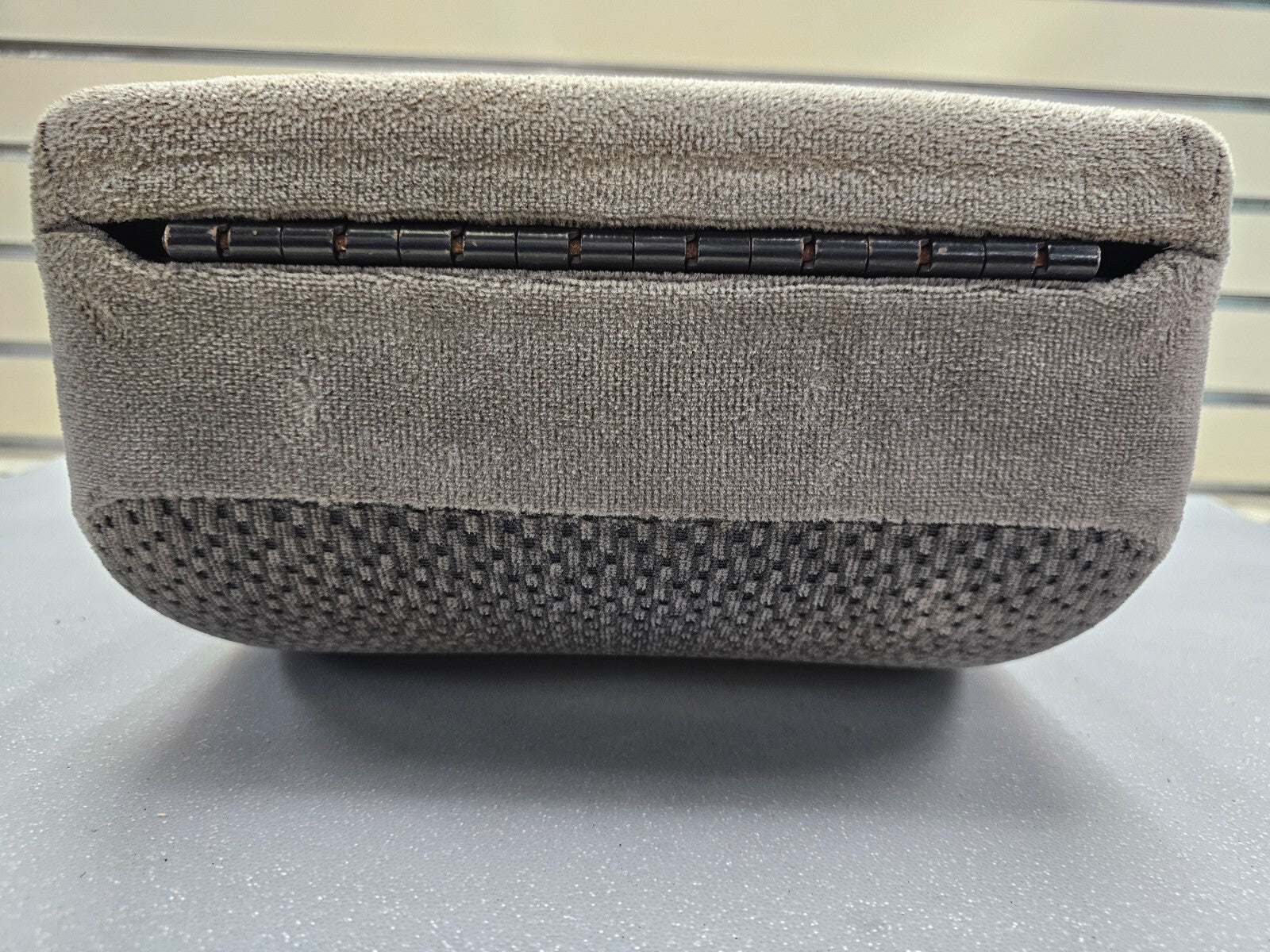 🔥97-03 Ford F150 Center Console JUMP SEAT Cloth/Leather Cup Holder LT GRAY JS6