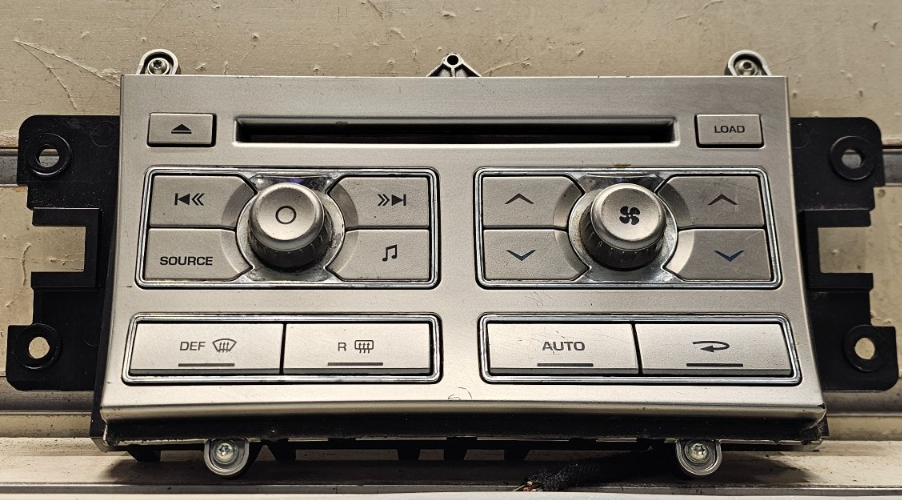 🔥09-11 Jaguar XF CD AM FM Radio Stereo Display Climate Control Panel SILVER 