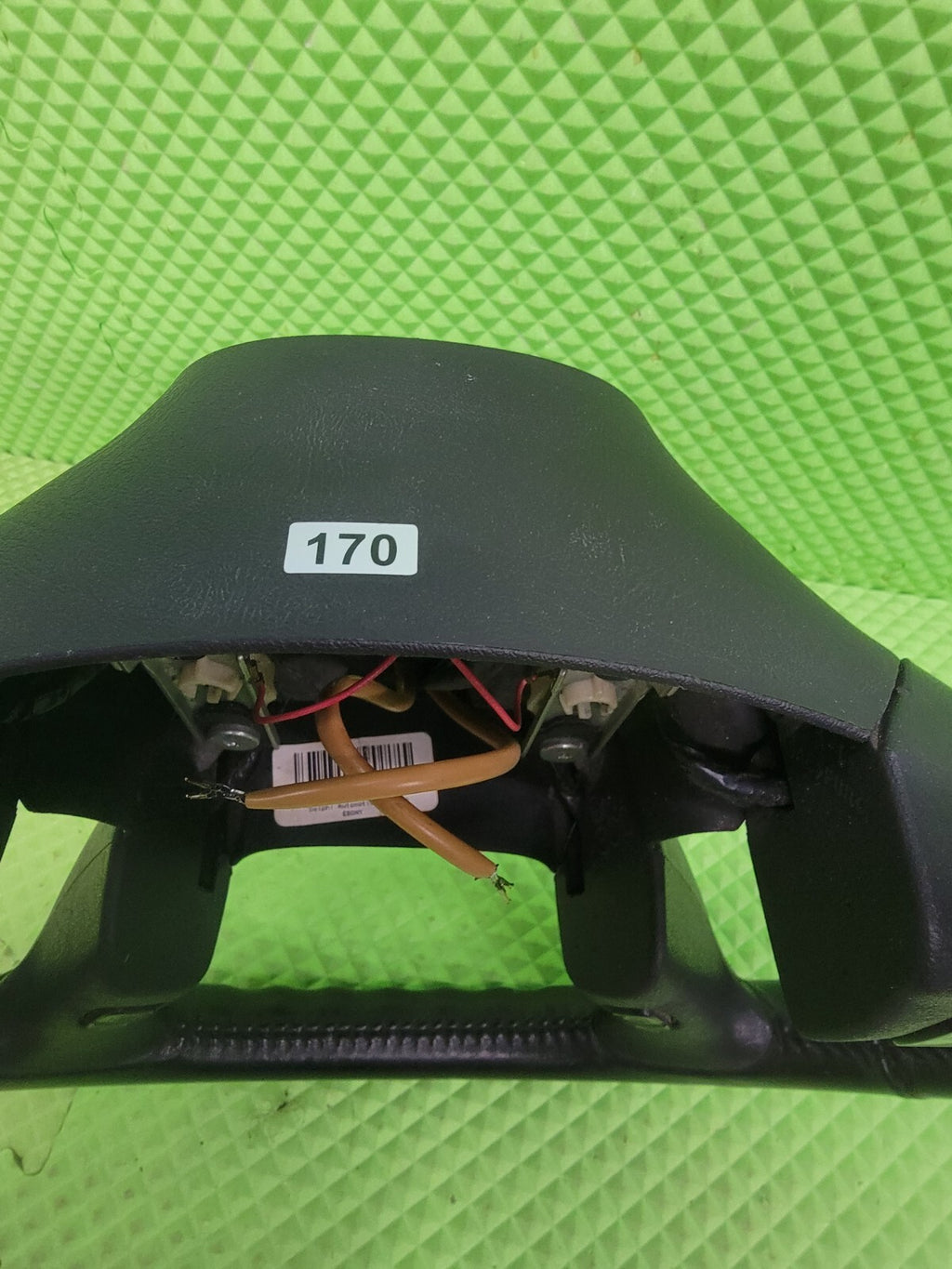 🔥03-07 H2 Black Leather Driver Column Steering Wheel Radio Volume Controls OEM