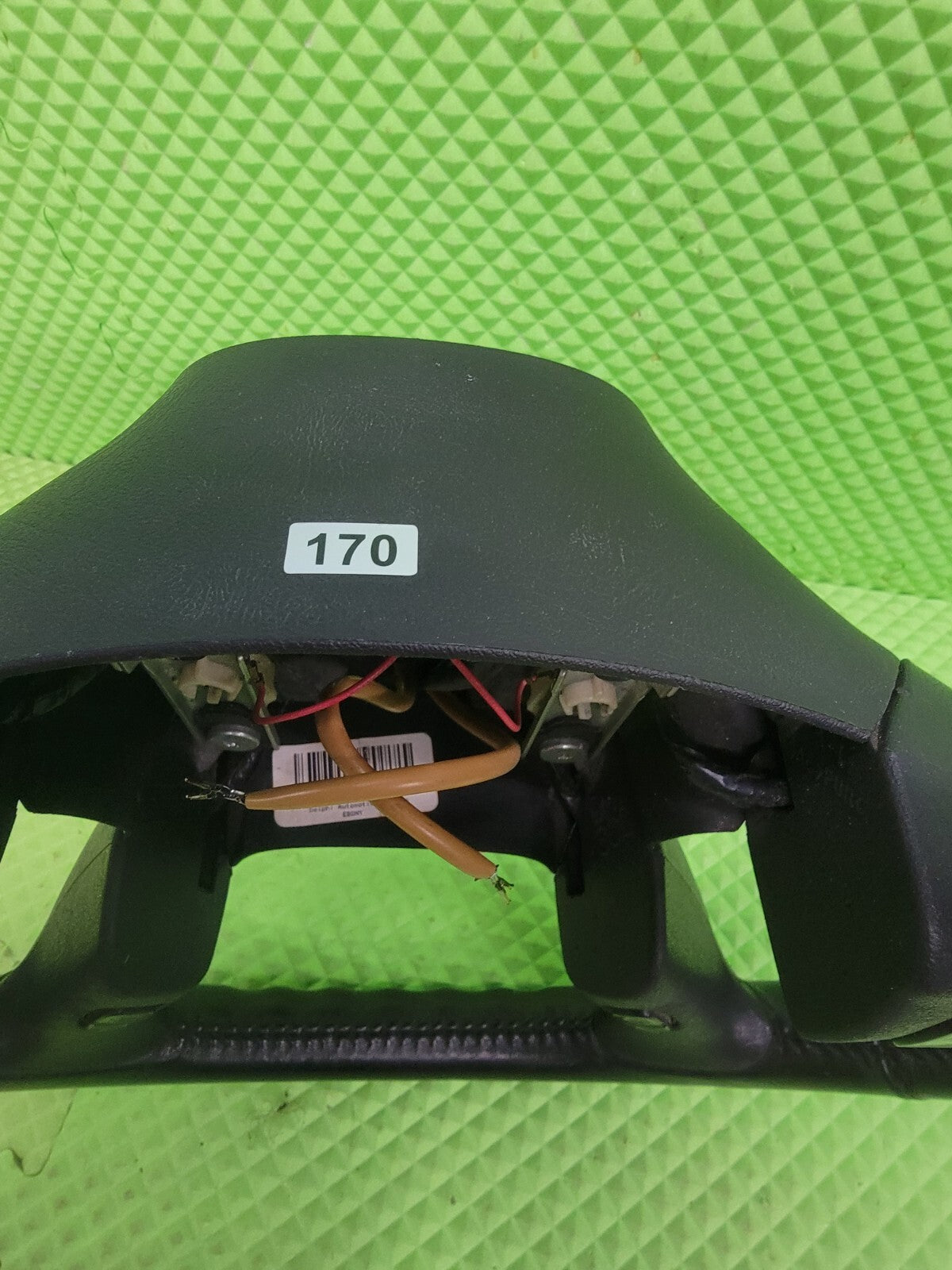 🔥03-07 H2 Black Leather Driver Column Steering Wheel Radio Volume Controls OEM