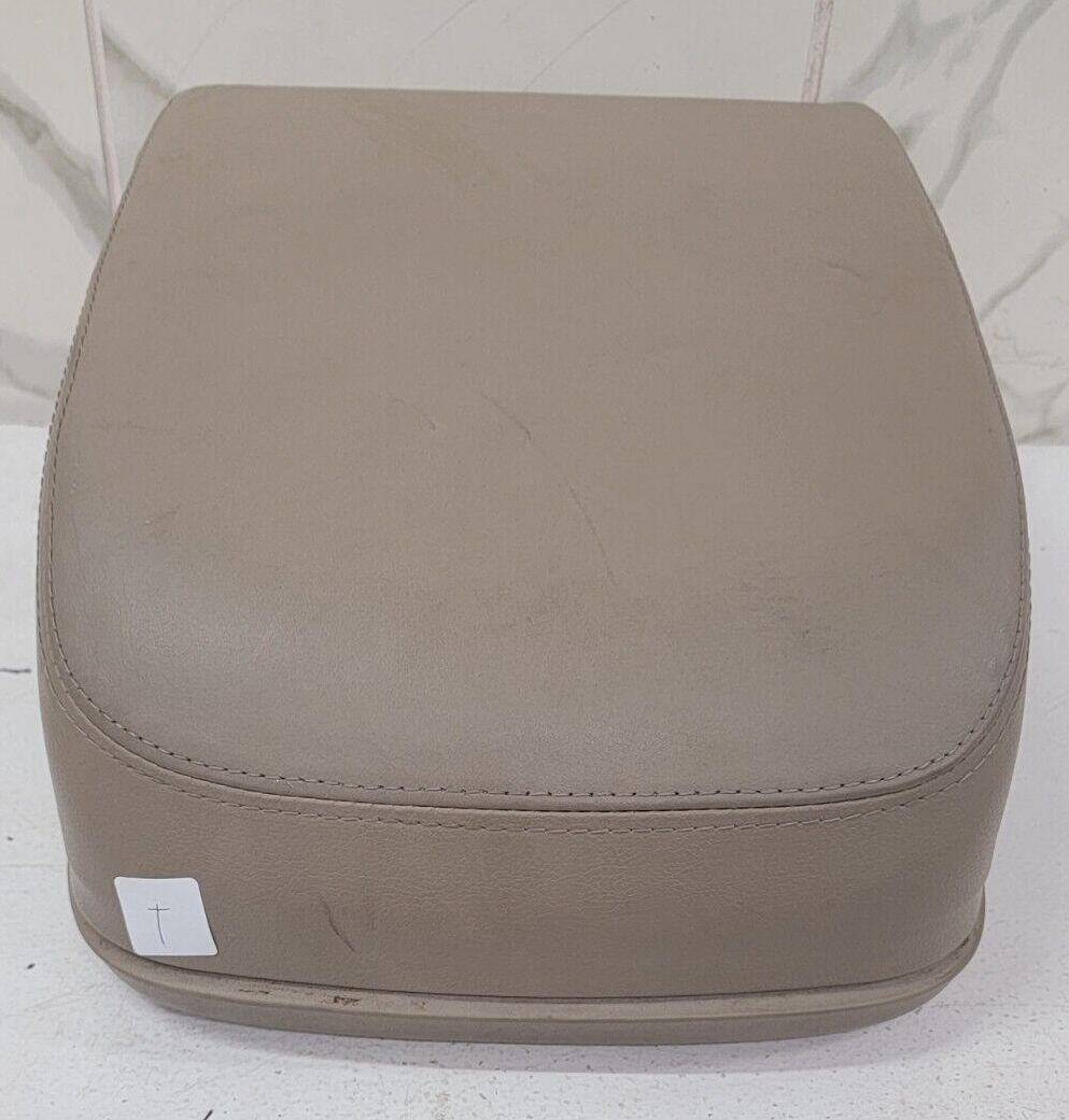 1997-03 Ford F-150 Jump Seat Center Console Armrest Holder Leather Tan JS6