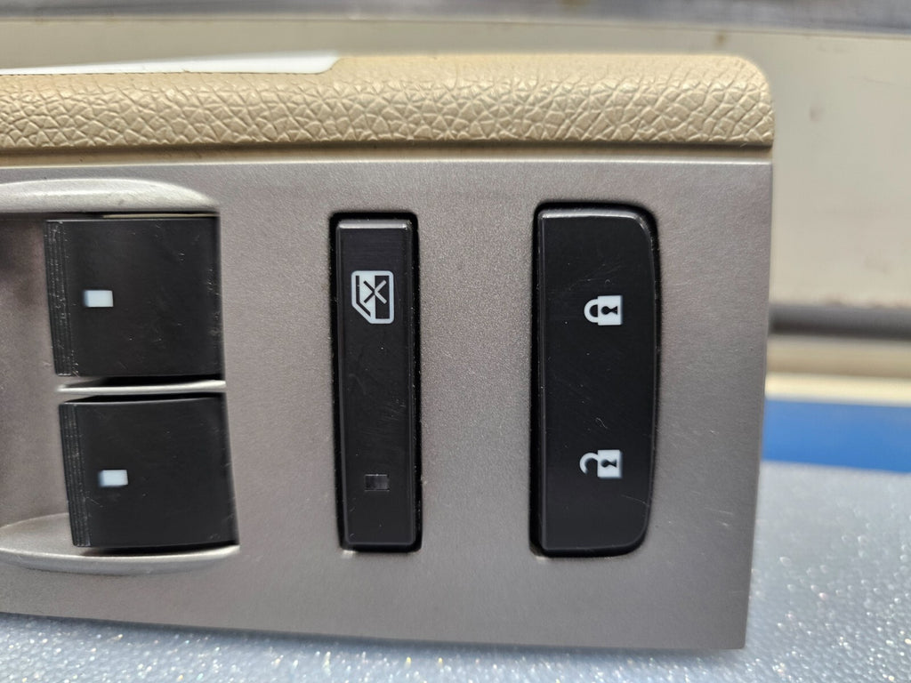 🔥07-10 SILVERADO SIERRA MASTER LEFT DRIVER POWER WINDOW SWITCH TAN/GRAY WS47