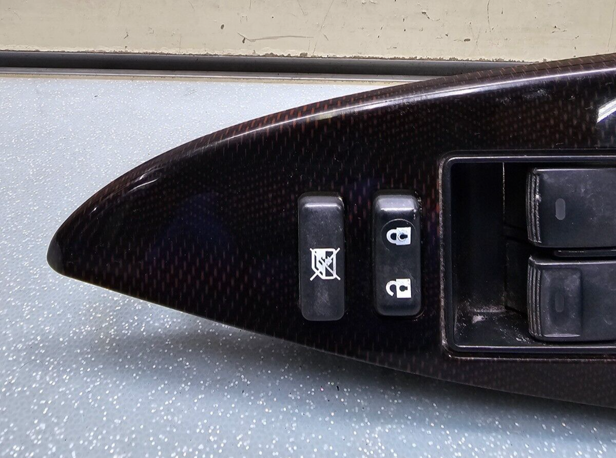 10-14 Prius Camry Venza Left Driver Master Power Window Door Control Switch WOOD
