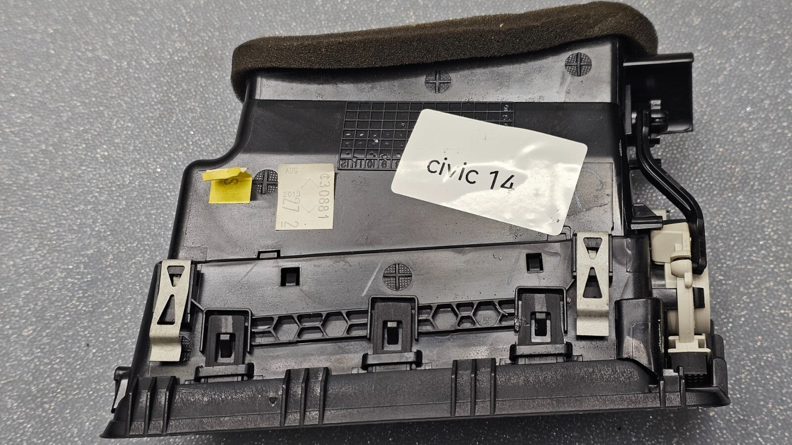 🔥16-19 VW PASSAT DASH RIGHT PASSENGER AC A/C AIR VENT HEATER PANEL BLACK/SILVER