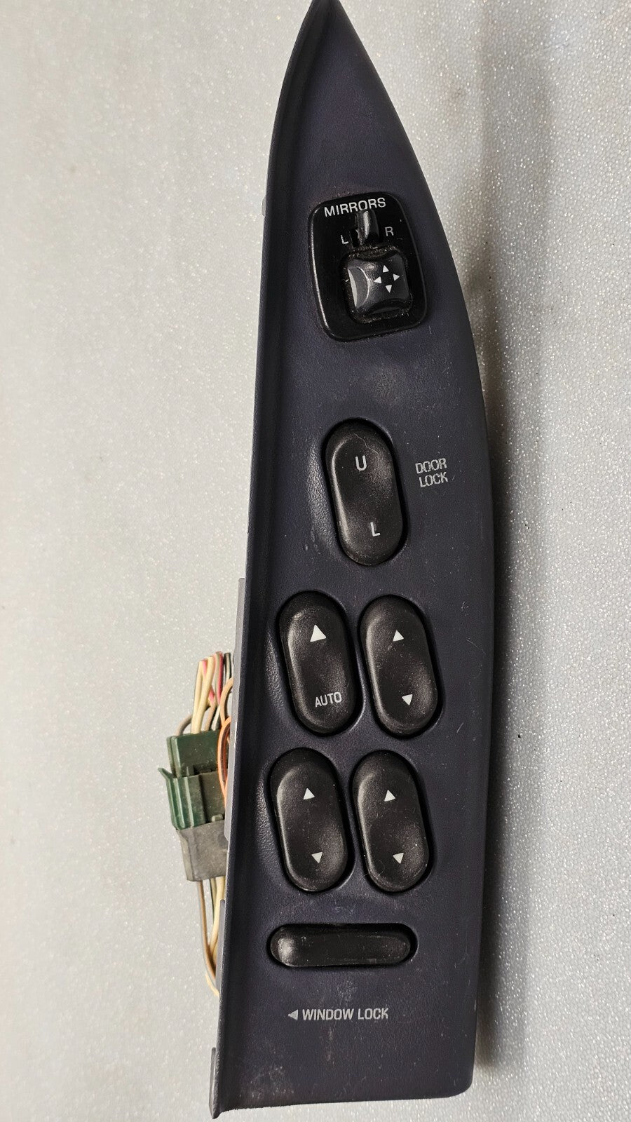 98-02 Crown Victoria Grand Marquis Power Left Driver Master Window Switch Black