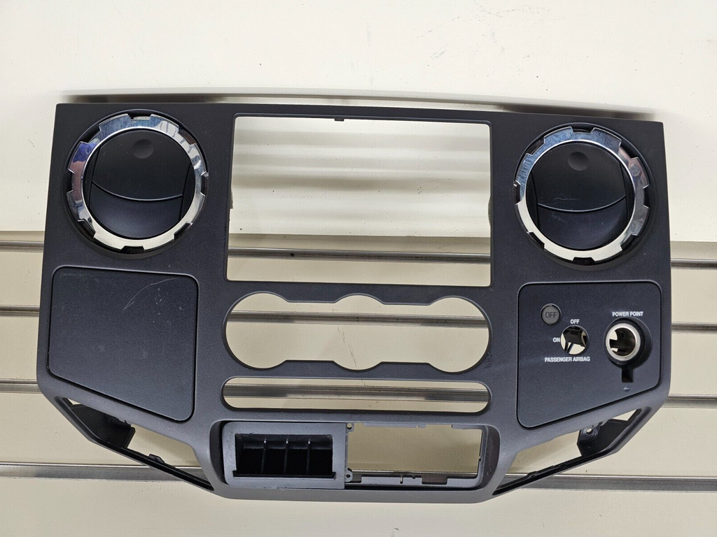 🔥08-10 Ford F250 Super Duty Dash Radio Bezel Trim Panel Climate Control Black