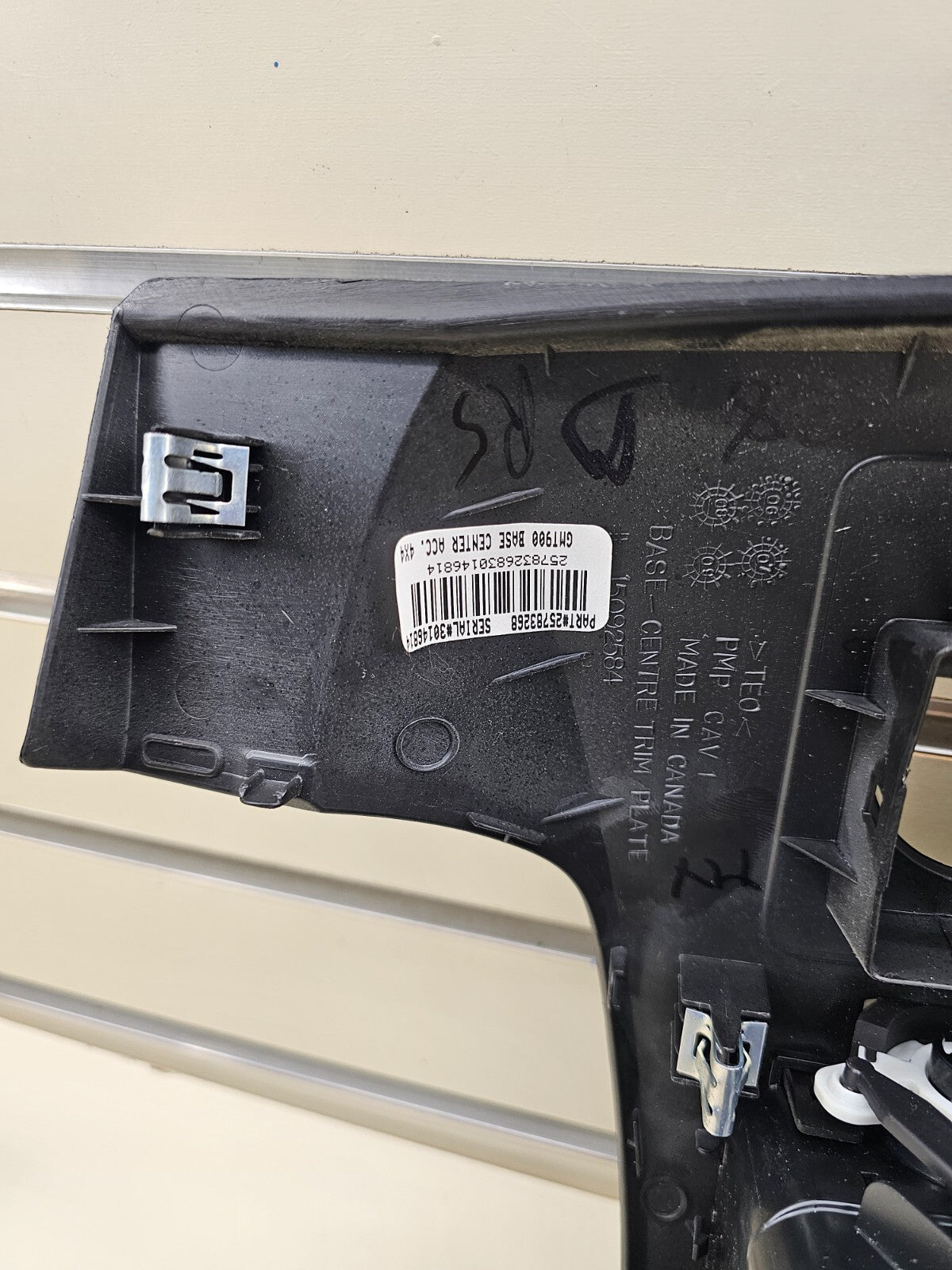 🔥07-14 Silverado SIERRA Center Dash Radio Bezel AC Climate Trim Panel BLACK B6