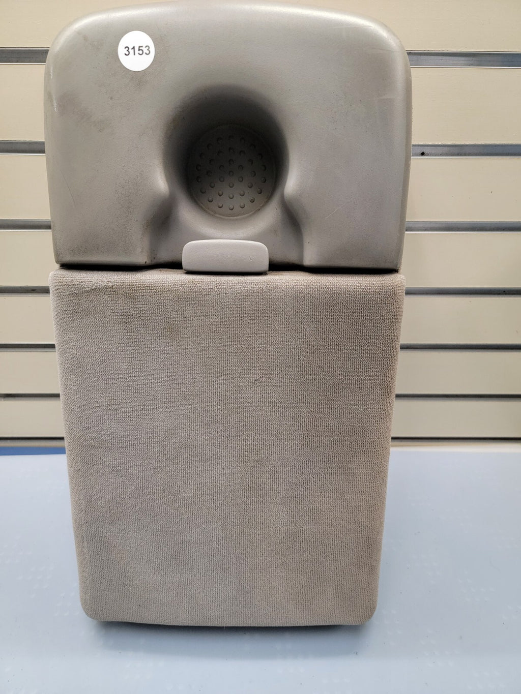 🔥97-03 Ford F-150 Center Console JUMP SEAT Armrest  1 Cup Holder Cloth GRAY JS6