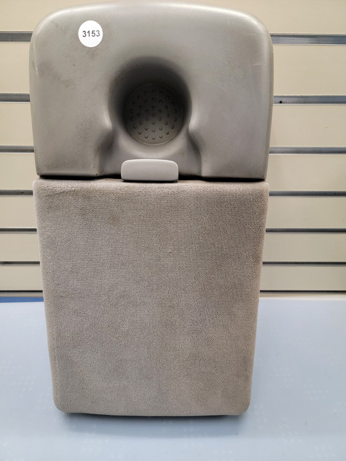 🔥97-03 Ford F-150 Center Console JUMP SEAT Armrest  1 Cup Holder Cloth GRAY JS6