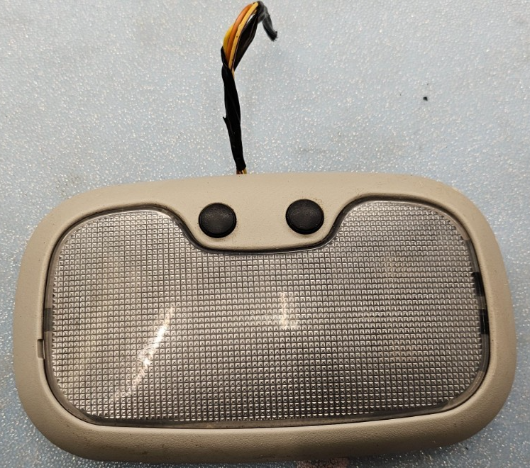 🔥07-12 Dodge Caliber Roof Overhead Console Lights Lamp w/o Sunroof Trim TAN OEM