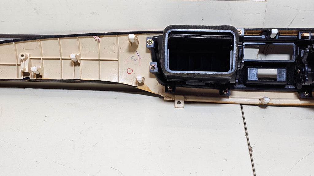 🔥02-07 Mitsubishi Lancer Dash Front Center Trim Bezel Panel Air Vent Woodgrain