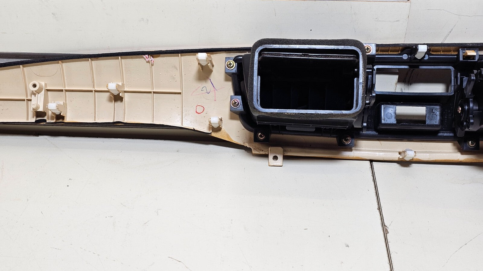 🔥02-07 Mitsubishi Lancer Dash Front Center Trim Bezel Panel Air Vent Woodgrain