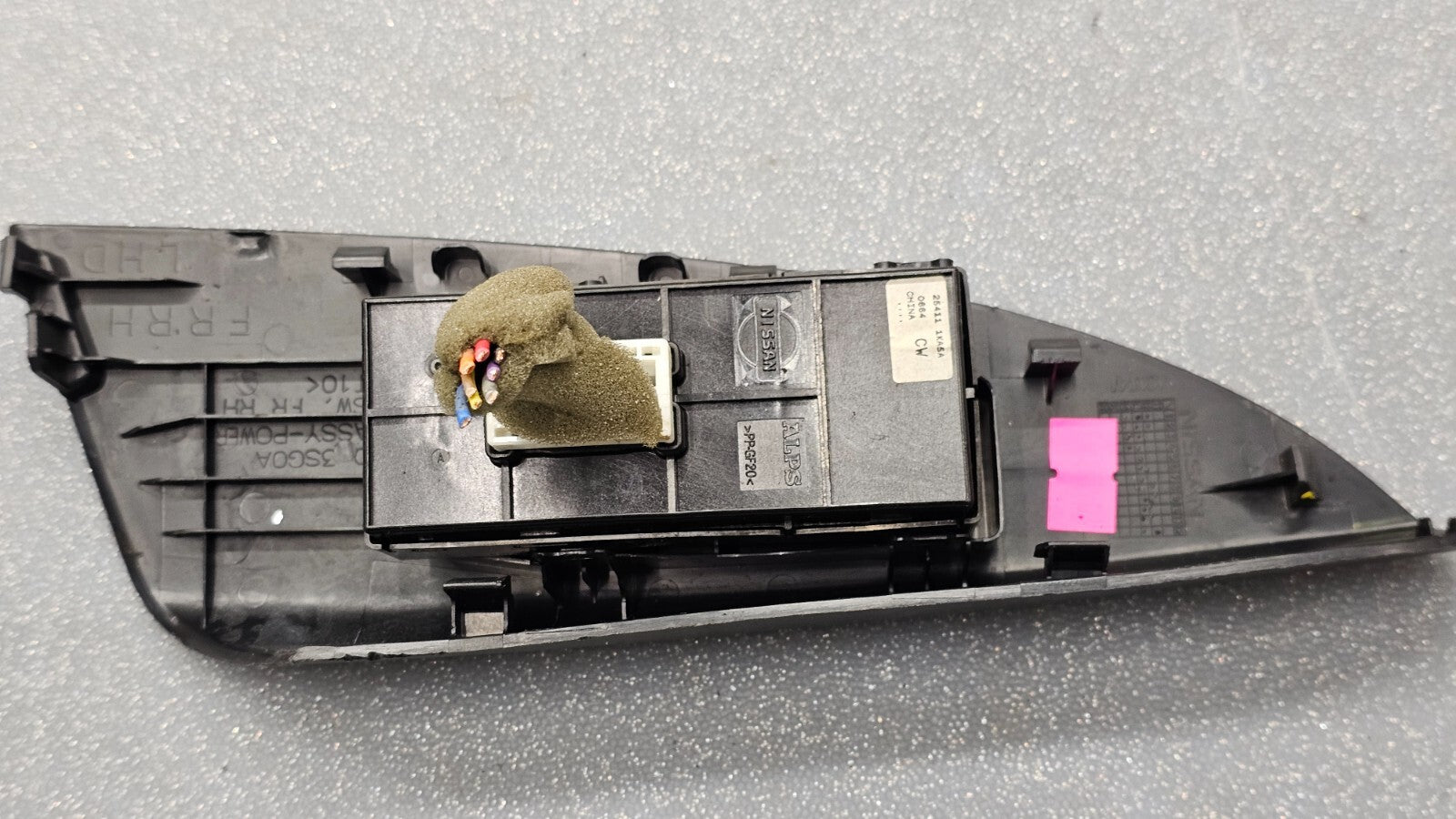 🔥11-20 ROGUE SENTRA FRONT RIGHT PASSENGER POWER WINDOW SWITCH ASSEMBLY BLACK