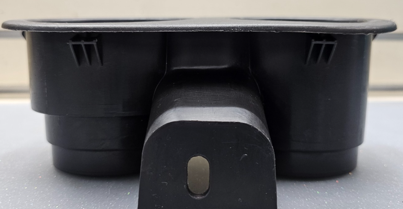🔥07-14 Escalade ESV EXT Center Console Cup Drink Holder Bezel Assembly Black