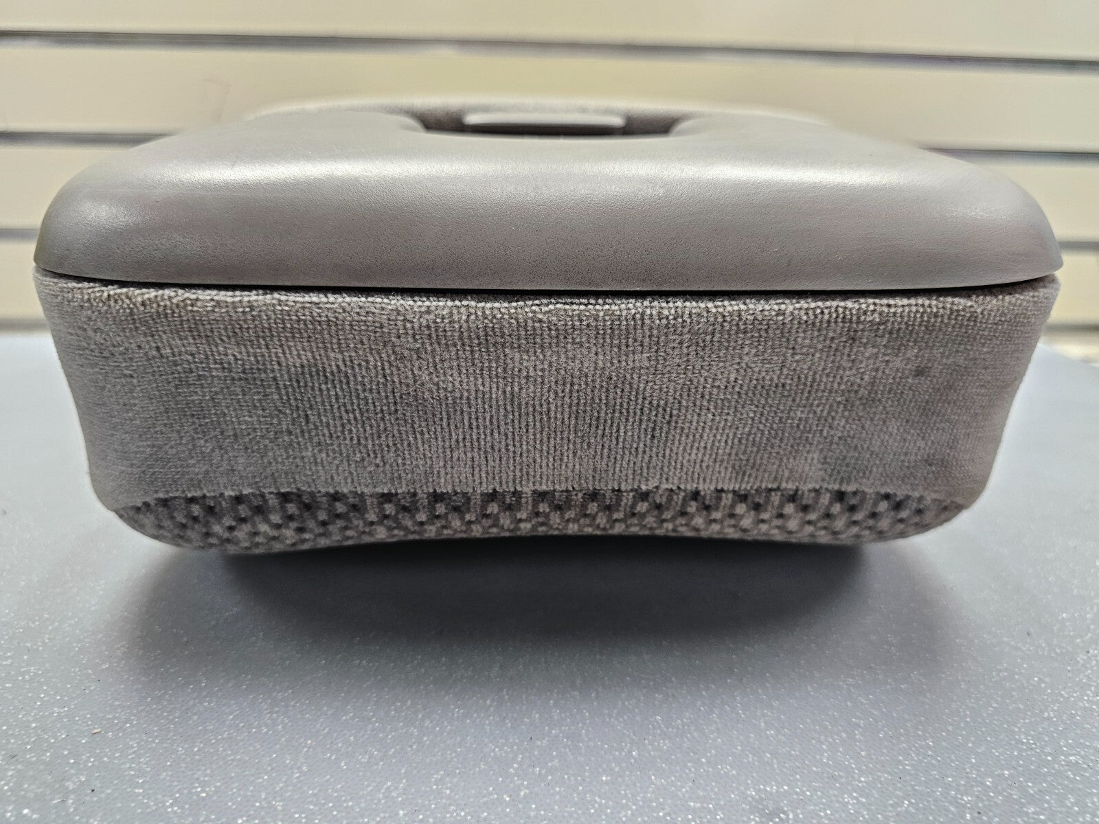 🔥97-03 Ford F150 Center Console JUMP SEAT Cloth/Leather Cup Holder LT GRAY JS6