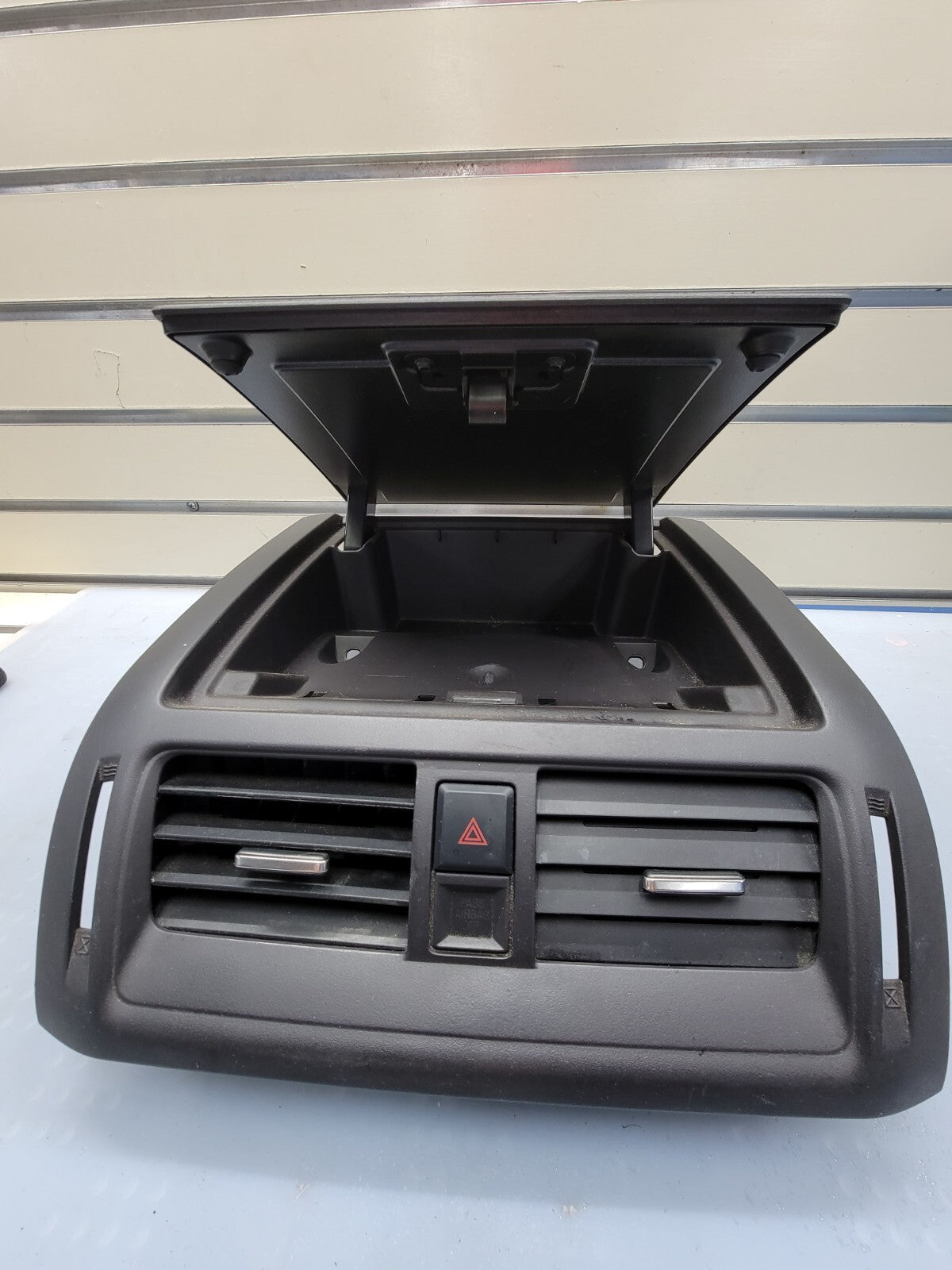 🔥10-12 Ford FUSION Dash Center AIR Vents STORAGE Compartment Cubby BLACK OEM