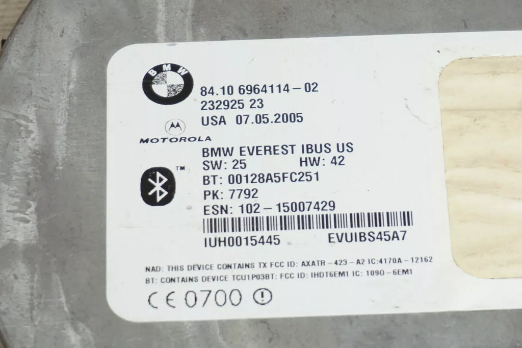 🔥01-05 BMW X5 E53 3.0L BLUETOOTH TELEMATICS COMMUNICATION CONTROL MODULE UNIT