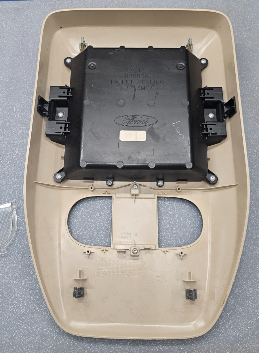 🔥04-08 Ford F-150 F150 Overhead Console DOME Light Lamp Roof🔴Storage Tan 09