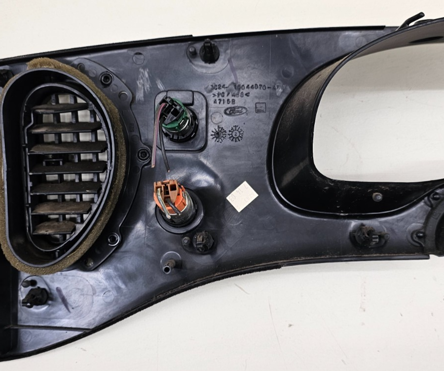 🔥97-03 Ford E-150 Econoline Dash Instrument Cluster Bezel Climate Radio Black