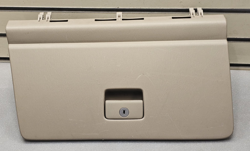 🔥02-06 CAMRY GLOVE BOX DASH STORAGE COMPARTMENT ASSEMBLY COVER TRIM HANDLE TAN