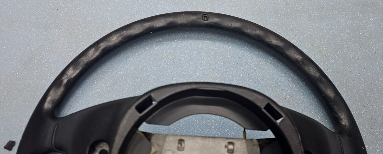 🔥92-96 FORD Bronco F-150 F-250 F-350 Leather Steering Column Wheel Black OEM