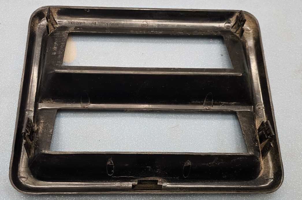 🔥87-91 Ford F150 F250 Bronco Center Dash Radio Stereo Bezel Trim Panel Black